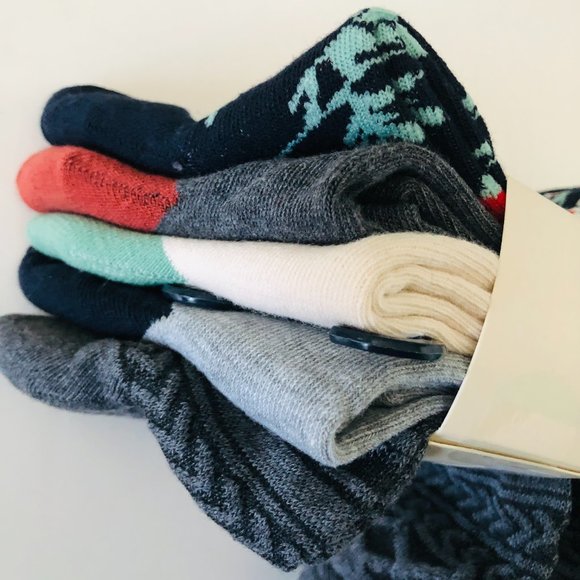 LUCKY BRAND 5 Pair Crew Socks NWT - Picture 3 of 5